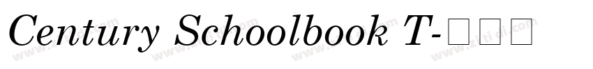 Century Schoolbook T字体转换 Century Schoolbook T字体转换